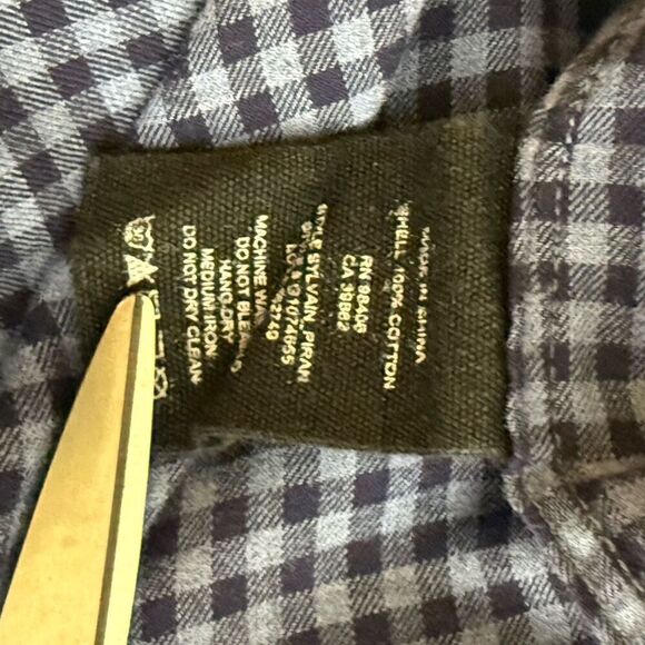 Theory Checkerboard Button Down Plaid Shirt - Men’s US M - Picture 7 of 7